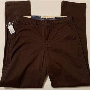 NEW NWT Cremieux Men's Slim Chino Chocolate Brown 30x32